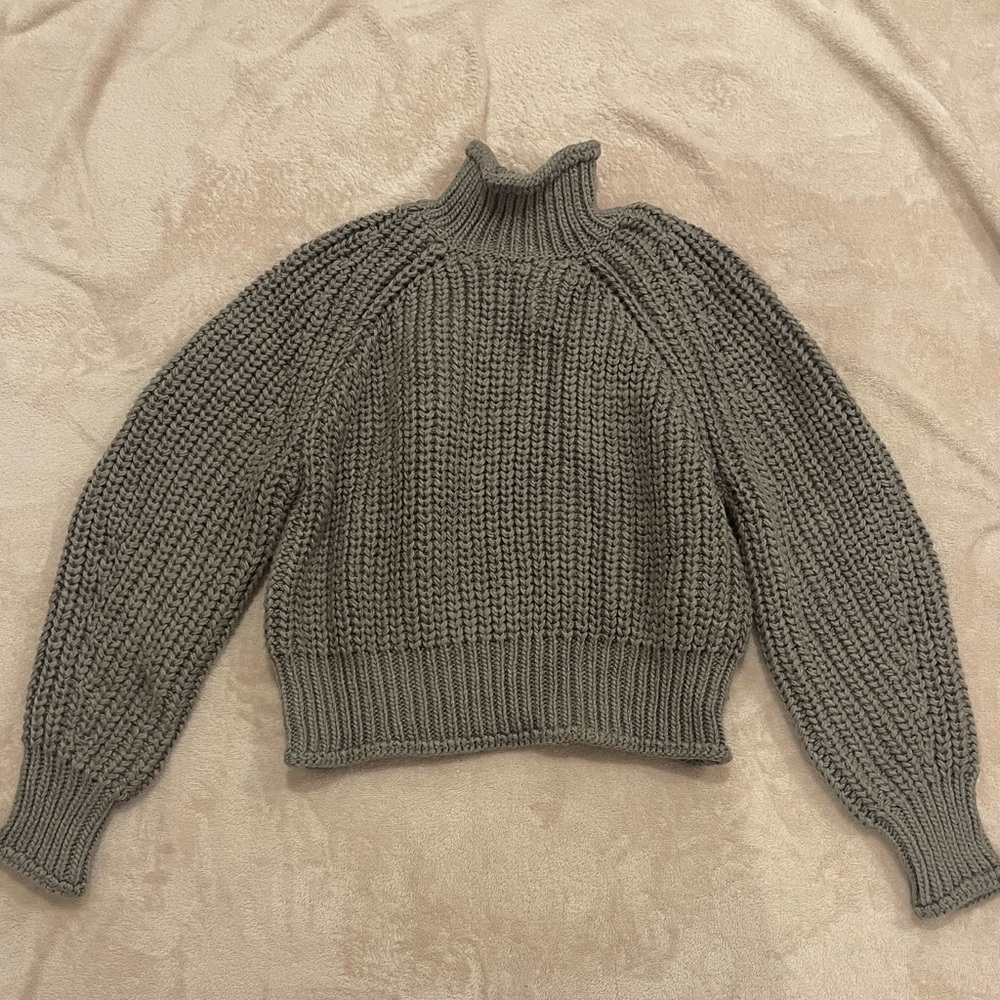 Chunky Dark Gray Sweater